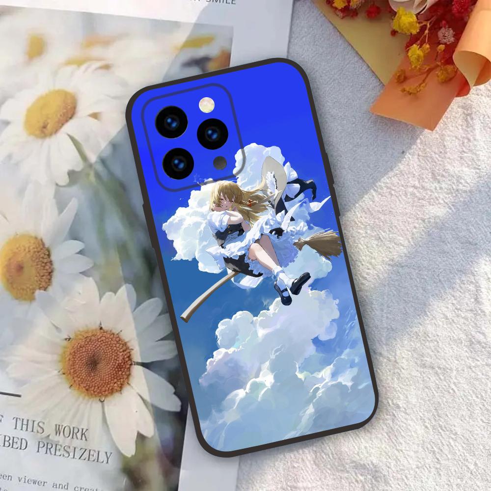 

1 шт. Мариса Кирисаме аниме Touhou чехол для телефона силиконовый мягкий для iPhone 16 15 14 13 12 11 X XR Plus Pro Max Plus For IPHONE 15PROMAX