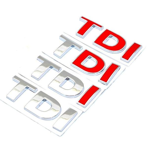 Έμβλημα Σήμα 3D TDI Αυτοκόλλητο Στυλ Αυτοκινήτου για POLO Golf 7 Tiguan JETTA PASSAT b5 b6 MK4 MK5 MK6 MK7 αυτοκόλλητο αυτοκινήτου