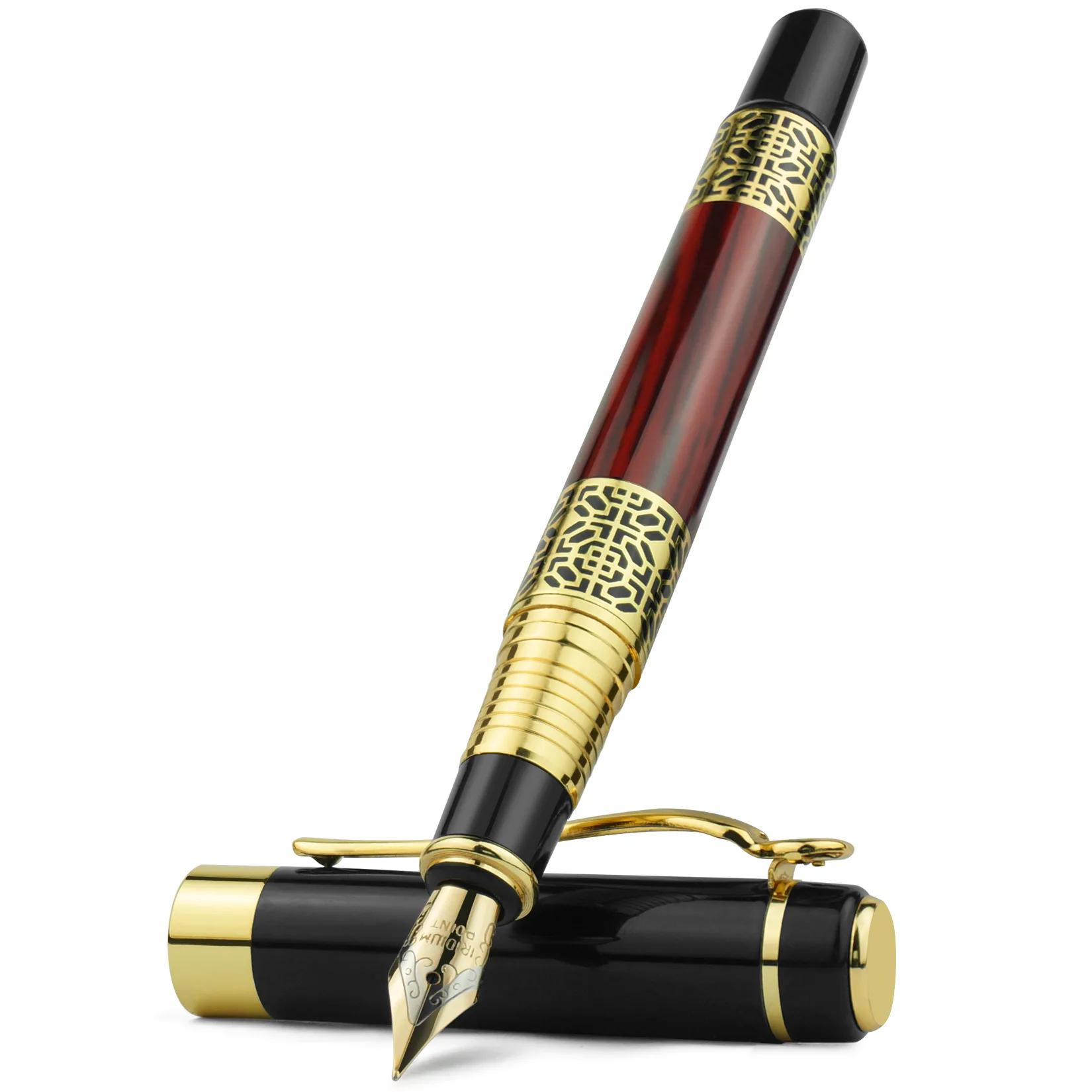 

STONEGO Classic Design Rosewood Color Brand Metal Ink Fountain Pen Office Executive Business Mens Pen красный
