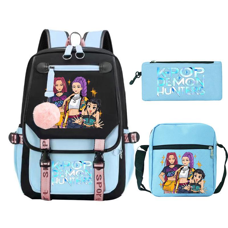 KPop Demon Hunters Cross-border Large Capacity Campus Trend Primary and Secondary School Student Leisure School Bag
