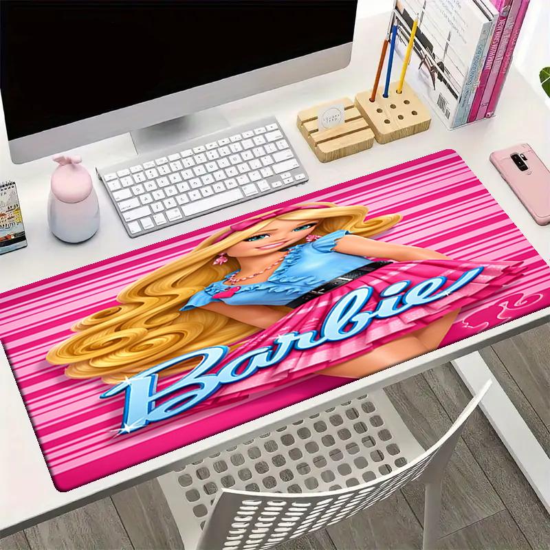 Barbie Theme Mouse Pad, Non Slip Rubber Base, Multifunctional Office & Home Decor, Perfect for Workspace Personalization.