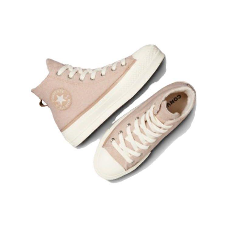 Converse Chuck Taylor All Star Lift Platform High Faux Mohair - Egret Baskets Crème Epic-Dune A07944C