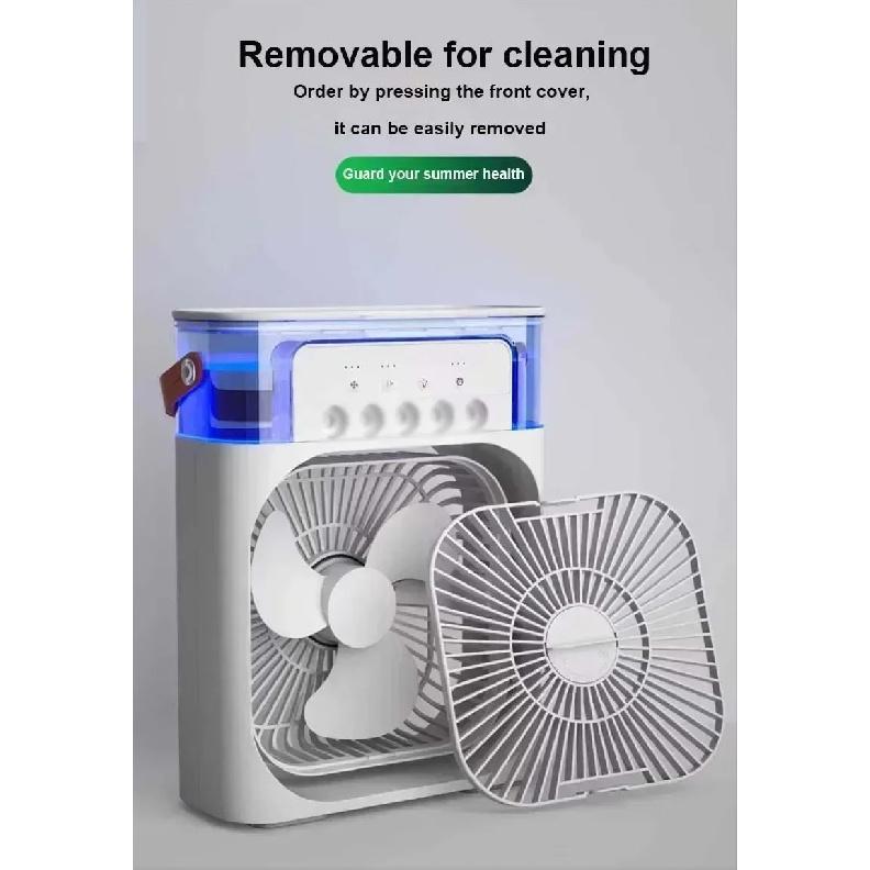 MIJIA 3-in-1 Portable Humidifying Fan Air Conditioner With LED Night Light Household Small Air cooler Office Adjustable