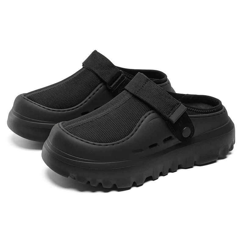 New summer plastic film Kroger hole shoes lazy bag head beach cool slippers