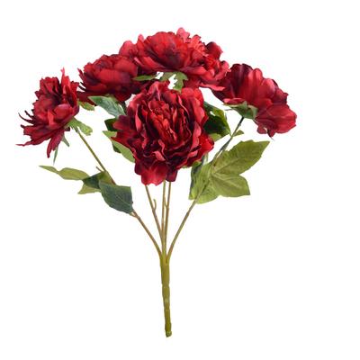 NEUER 5-köpfiger künstlicher Pfingstrosenstrauß Simulationsblumenstrauß Heim Büro