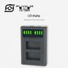 NB7L Dual LCD Charger for Canon G10, G11, G12, SX30 IS Cameras.