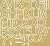 Self-Adhesive Letter Sticker 4 Cm Stickers Made of Foil Matte Gold