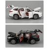 1/24 Toyota Highlander SUV Legierung Automodell Druckguss & Spielzeug Metall Geländewagen Automodell Simulation Sound und Licht Kinder Geschenk