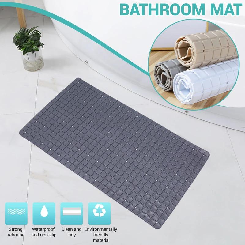 HOT PVC Anti-skid Bath Mats Soft Shower Mat Massage Mat with Suction Cup Non-slip Bathtu Bath Mat Bathroom Accessories Hot
