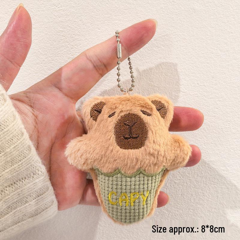 Year of the Sheep Lamb Keychain: Cute Plush Pendant for Students' Bags