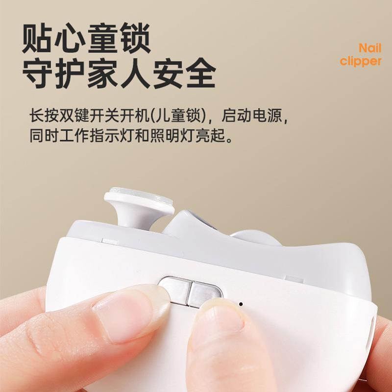 Electric Nail Drill and Nail Clipper for Children and Adults, Anti-pinch Nail Clipper, Automatic Nail Cutter, Multi-functional Nail Grinder