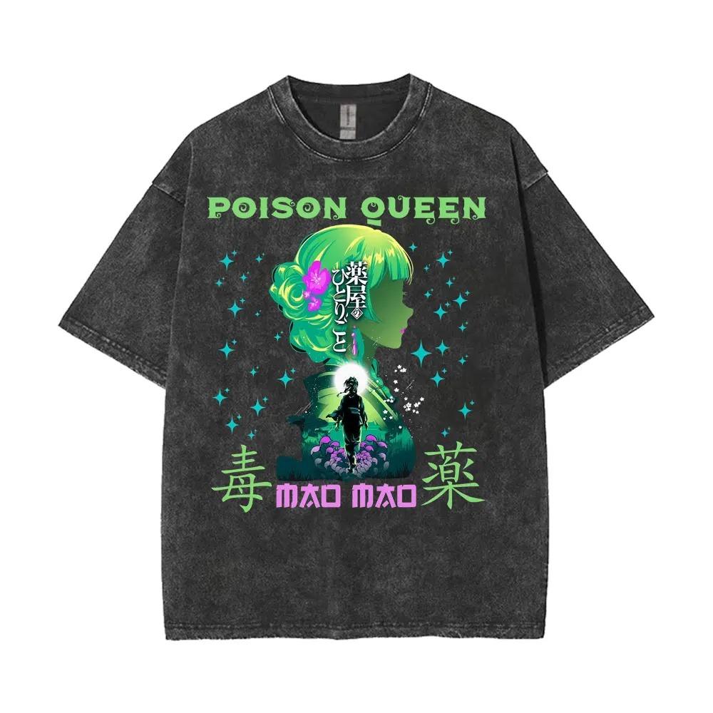 

Anime Washed Oversized T-shirt Mao Mao s Apothecary Diaries Print T Shirt Men Women Streetwear Fashion Aesthetic Short Sleeve Female Male Clothing XXXL помаранчевий