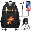 Vegeta Sun Wukong Dragon Ball Ultra USB Headphones Teen Student School Bag Men's and Women's Leisure Travel Backpack