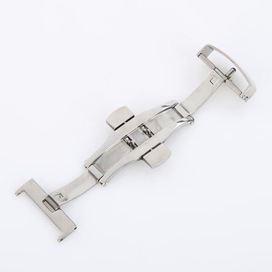 Stainless Steel Flip Lock Butterfly Deployment Clasp Watch Deployant Buckle