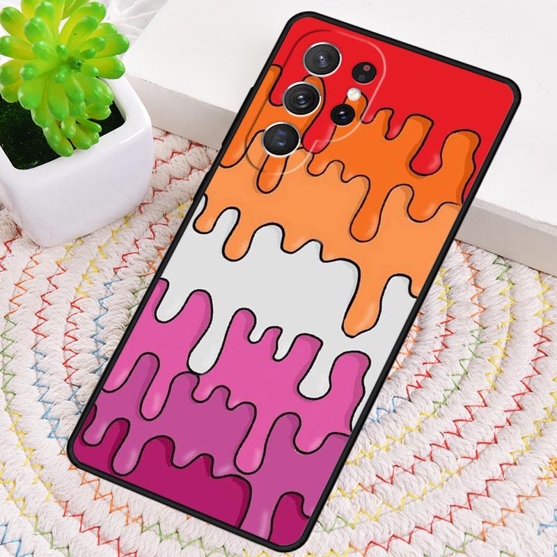 Pastell Kawaii Schmelzende Trans Pride LGBT Handyhülle Für Samsung Galaxy note 10 pro S26 S25 S24 S23 S22 S21 Plus Ultra Hülle