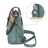 Retro Ethnic Style Embroidered Women's Shoulder Bags Soft PU Casual Ladies Messenger Bags Commuter Texture Women's Crossbody Bag for Mother's Day Gift