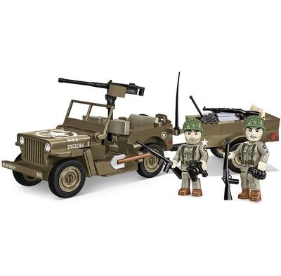 Plastic Constructor Cobi Historical Collection WWII Willys MB & Trailer COBI-3132