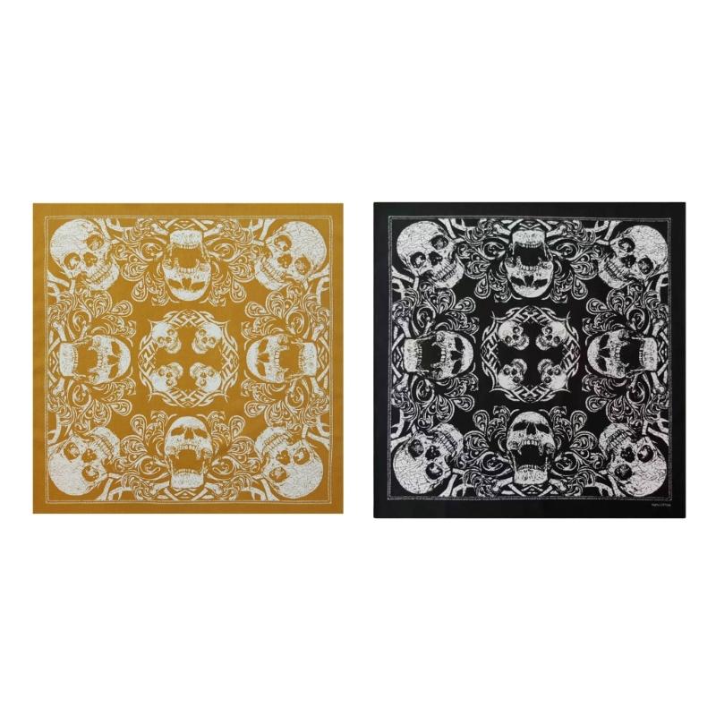 Foulard Multiuso con Stampa Teschio per Street Dance Copricapo con Stampa Digitale per Attività all'Aperto Ciclismo Escursionismo Foulard