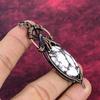 Wild Horse Magnesite Gemstone Pendant Handmade Copper Wire Wrapped Dainty Jewelry