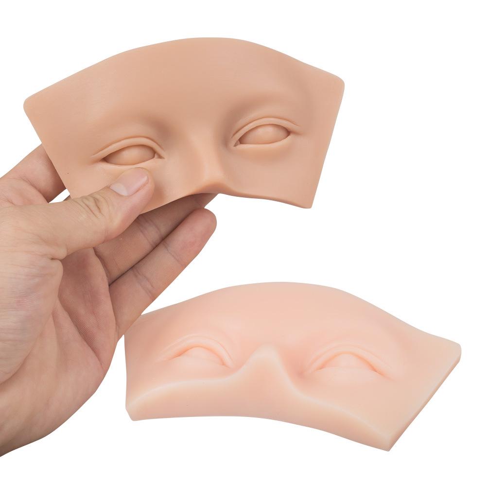 Silicone Eyebrow and Eyelid Cross-Stitch Embroidery Practice Skin