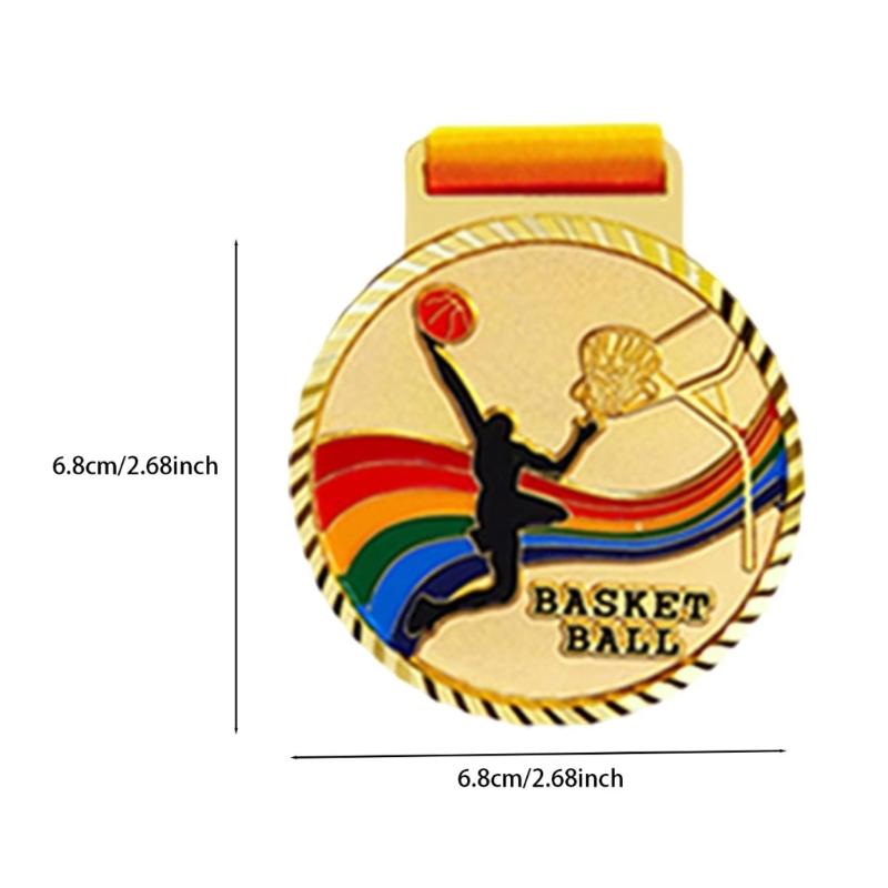 Metal Medals Sports Competition Medals School Prize Sport Award Medals Award Medals with Ribbon for Competition Sports