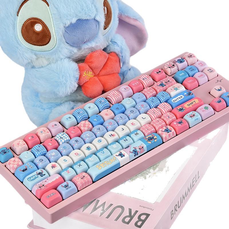 Stitch MOA Original Height PBT Dye-Sublimation Lilo & Stitch Mechanical Keyboard Full Keycap Set