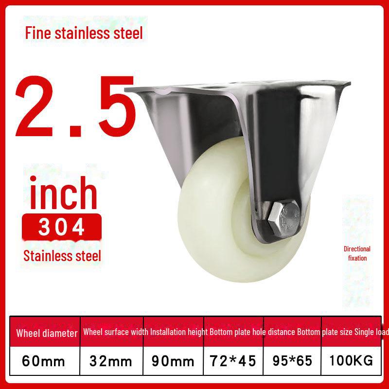 Robustes, wasserdichtes Nylon-Lenkrad aus Edelstahl 304 mit Bremse (4", 5", 6", 8").