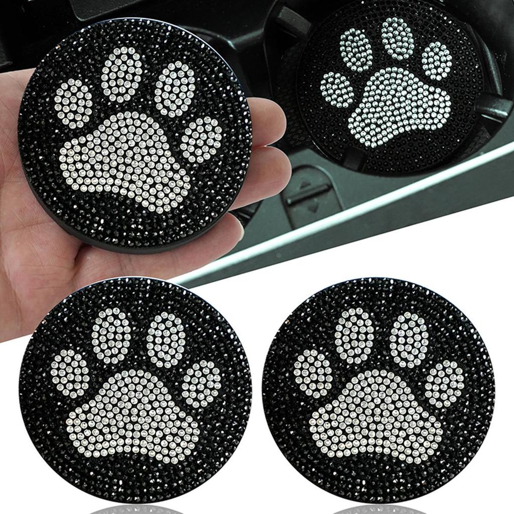 Diamond-Inlaid Anti-Slip Car Cup Holder Mat - Universal Fit, Interior Decoration