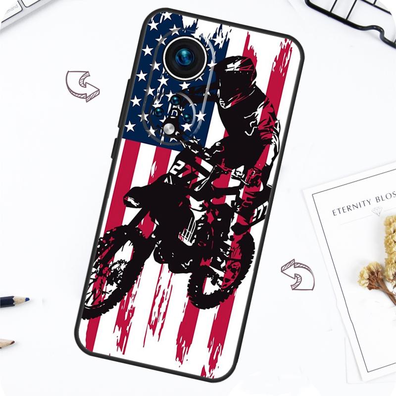 Moto Bike Motocross Case For Honor Magic 7 Lite 5 6 Pro Honor 200 50 70 90 Lite X8b X9a X8a X8 X9 X9c X9b Cover