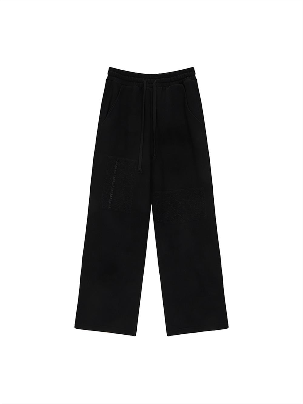 [Matinkim] Patch Point Sweatpants in Black S