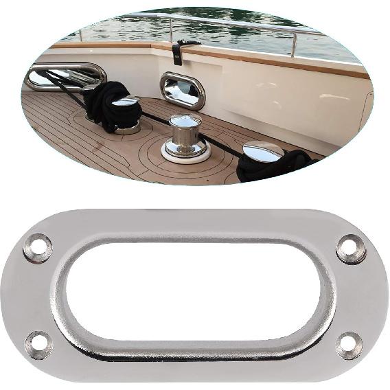 Yctze Hawse Fairlead, Stainless Steel Boat Hawse Fairlead High Strength Cable Guide Hawse for Boat Marine Hawse Pipe Accessories