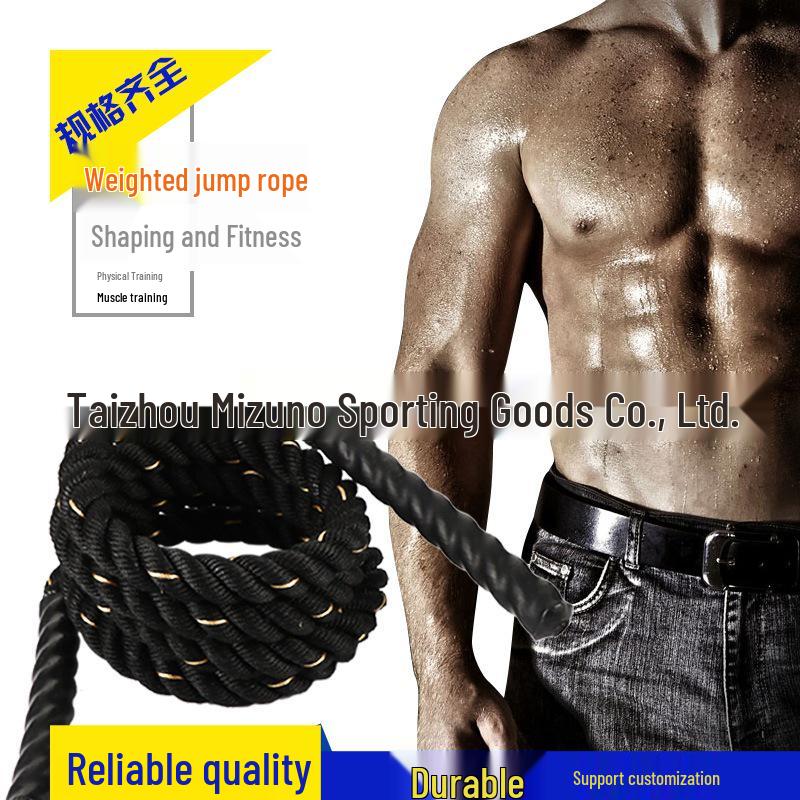 Weighted MMA Fitness Jump Rope for Arm Strength and UFC Training