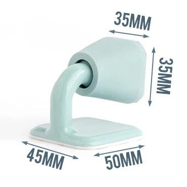 Silicone Rubber Door Stop Non-Punch Door Holder Mute Noiseless Door Stopper Buffer Damper Stop Hardware Wall Protector