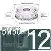 Dual-Sided Flat Timing Pulley: 5M50 Teeth, Width Options 11/16/21/27AF, Bore Size 8-30.