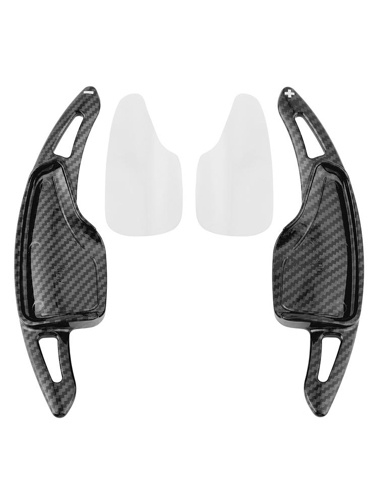 

Steering Wheel Paddle Shifter For Chevrolet C7 Corvette Camaro 14-23 Carbon Fiber Black Look