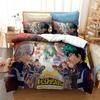 Japan Anime My Hero Academia Printed 3d Bedding Set Duvet Cover Set Bed Linen AU EU US Twin Full Queen King Size Kids Bedclothes