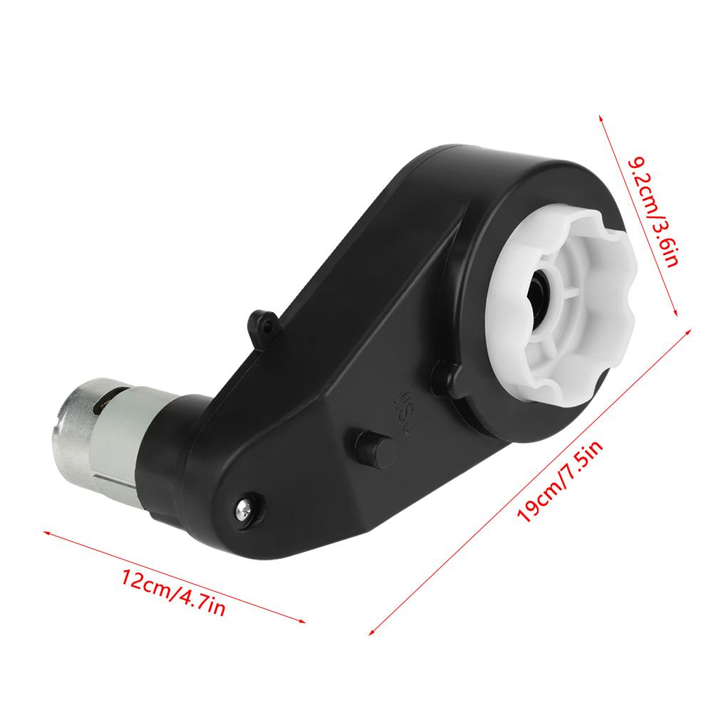 1pc Gear Box Low Noise WeAr resistant Electric Motor Gearbox for Kids Car Toy (12V18000RPM)
