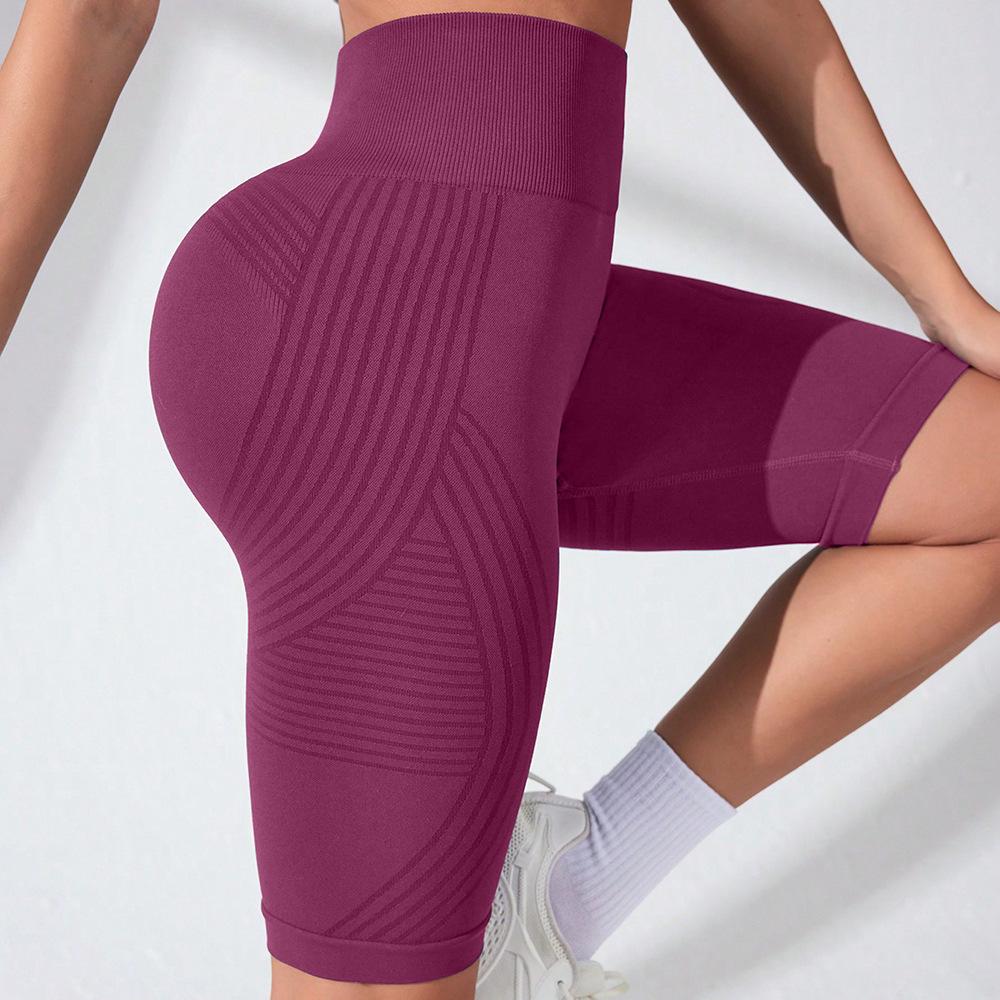 Pantaloncini da Yoga da Donna a Vita Alta Asciugatura Rapida Solleva Glutei per Corsa e Allenamento