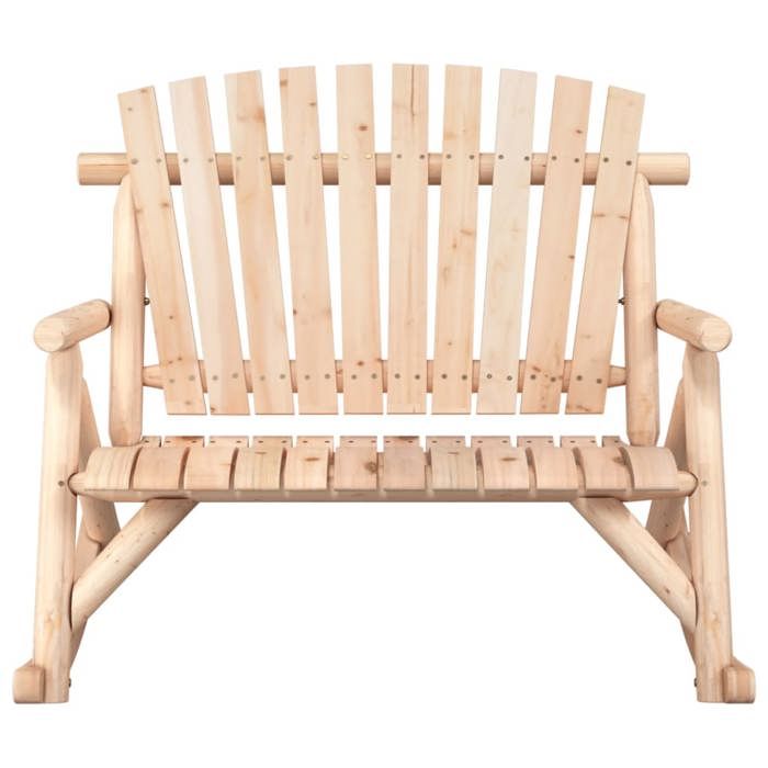 VidaXL Banc à bascule jardin 2 places 123x96x102 cm bois massif épicéa 363349