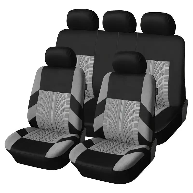 Embroidery Car Seat Covers Set Car Universal Luxury Car Seat Cover Automotive Front Seat Protector Front Bottom Seat Cushion