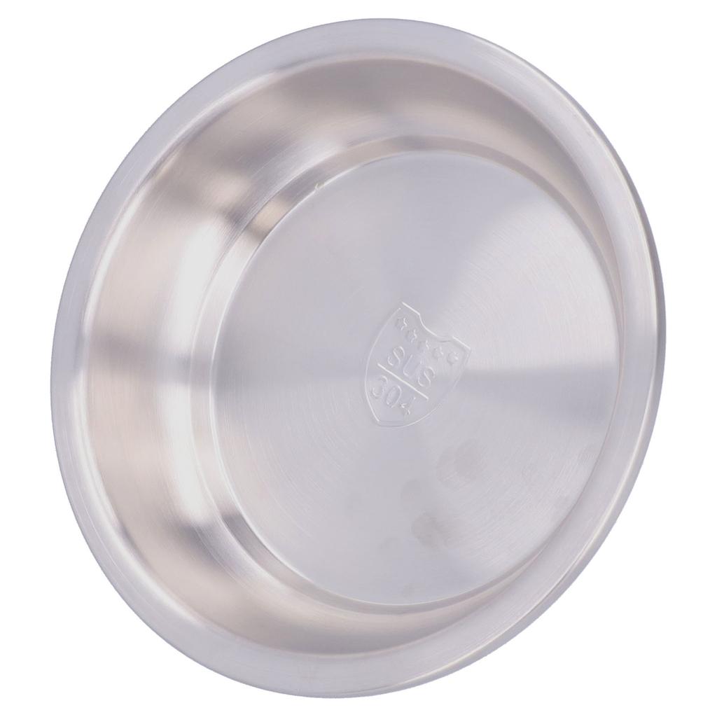 Stainless Steel Plate 304 Food Grade Material Stainless Steel Rounded Deepen Dish for Eating