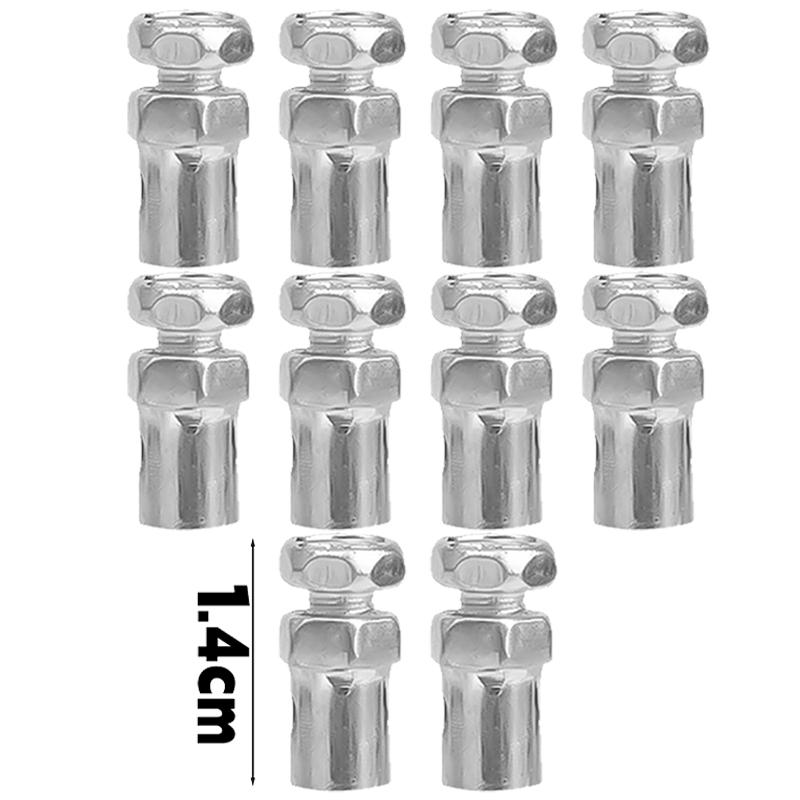

Throttle Cable Stopper Clamp for Motorcycle Scooter ATV Dirt Bike Brake Wire End Adjuster Screw Fixing Buckle Universal Part Silver - 10pcs