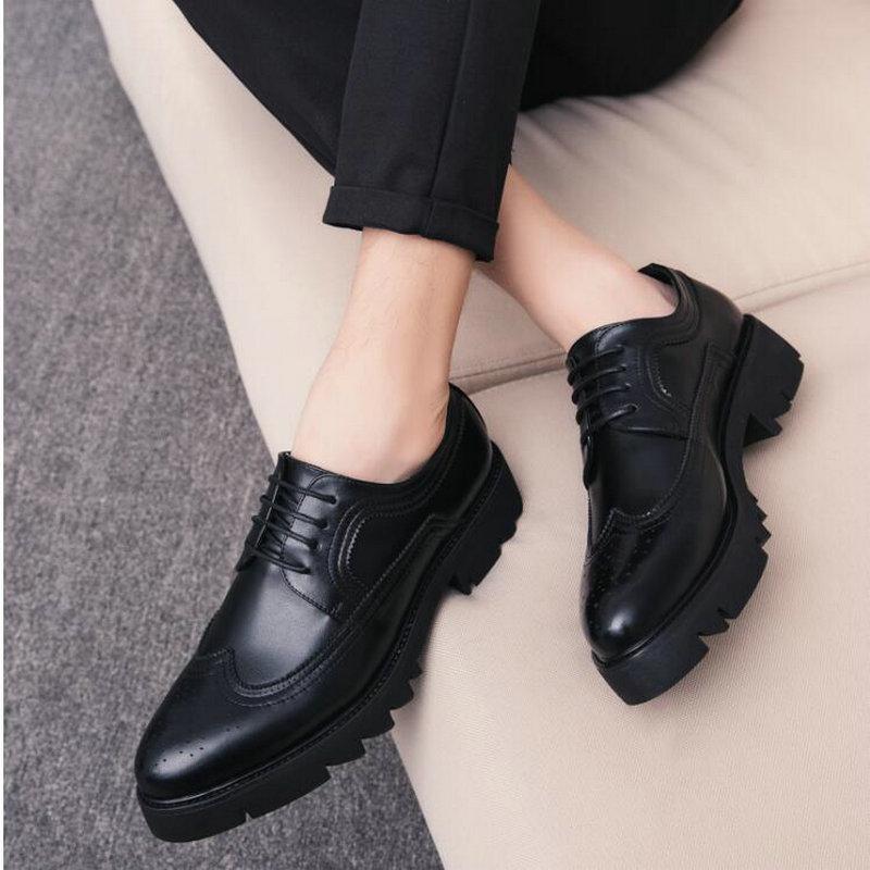Fashion Luxury Brand Leather Fashion Concise Men Business Pointy Black Shoes Formal Wedding Basic Shoes Men Dress Shoes Gh7
