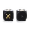 12mm 10Pcs Silicone Black+Gold Letters Beads English Alphabet Letter Beads for Baby Teething Teethers Shower Gifts BPA Free