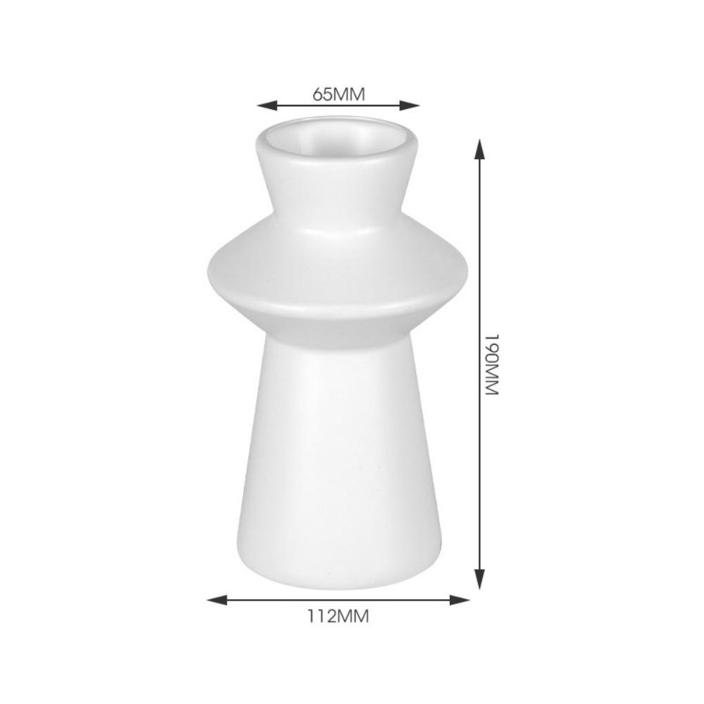 

Imitation Ceramic Plastic Flower Vase Flower Arrangement Desktop Vase New Year Home Decor білий