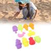 Beach Toys Set Multipurpose Fun Innovative Cute Shape Colorful Toddlers Sand Mould for Kids Toddlers Boys Girls