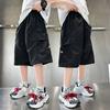 Handsome boys' summer shorts thin 2026 new mid size children's cropped shorts thin children's summer shorts trend