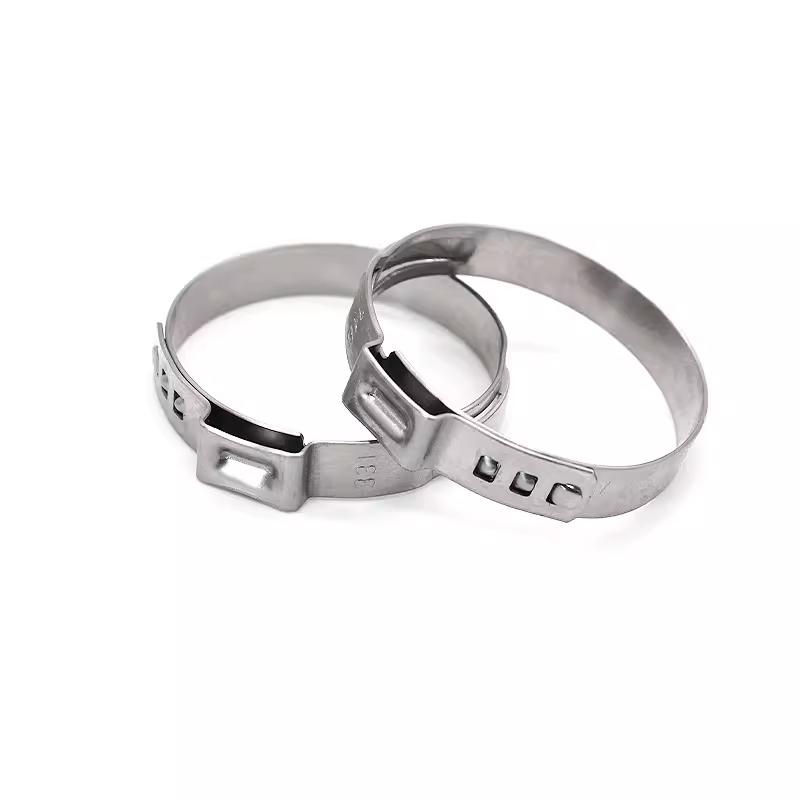 5-20pcs 5.3-155mm 1-Ear Hose Clamps 316 Stainless Steel Single Ear Hose Clamp Pipe Clamps Assortment Kit