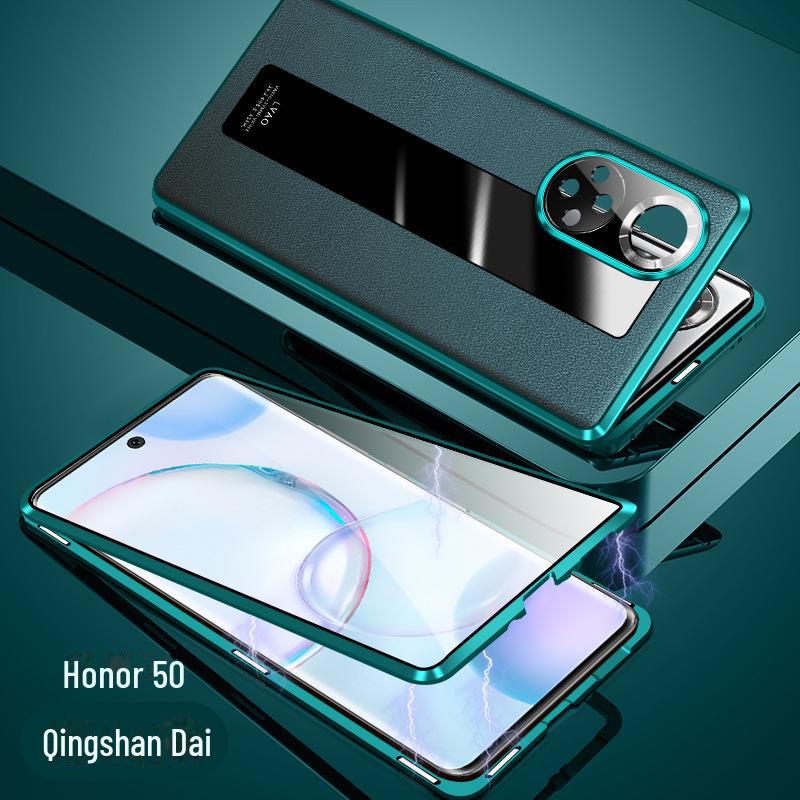 

Ультратонкий магнитный кожаный чехол для Huawei Nova 9/Honor 50 — креативный, универсальный, устойчивый к падениям дизайн Honor 50/nova9 [Leather + Tempered Glass]