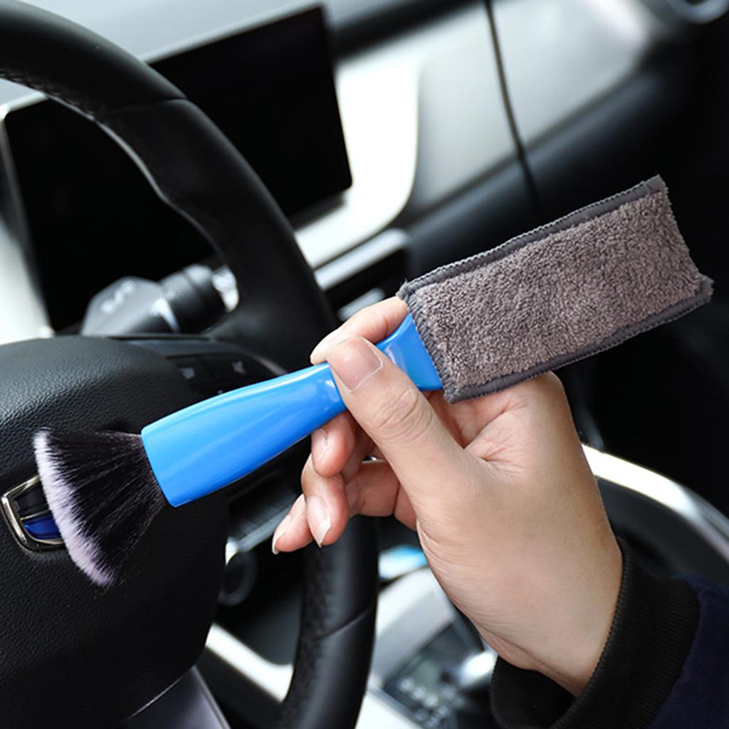 Pinceau Nettoyage Voiture Extérieur Kit 8 Brosses De Detailing Auto - Pour Tableau De Bord, Aérations Et